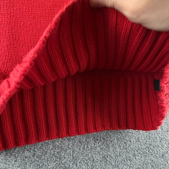 Polo Jeans Ralph Lauren Red Knit Pullover Flag Sweater RL Embroidered Large - Picture 11 of 16
